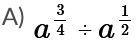 Please help! Identify which of the following is not equivalent to a1/4Answers (images below)no links