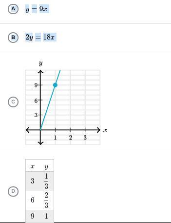 Which relationships have the same constant of proportionality between y and x as the equation 3y=2x?