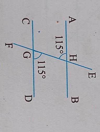 determine whether the given lines are parallel or not right with the reason 
