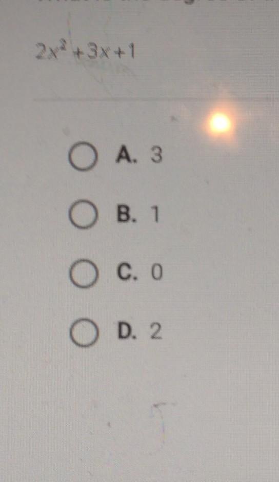 What Is The Degree Of The Polynomial?
