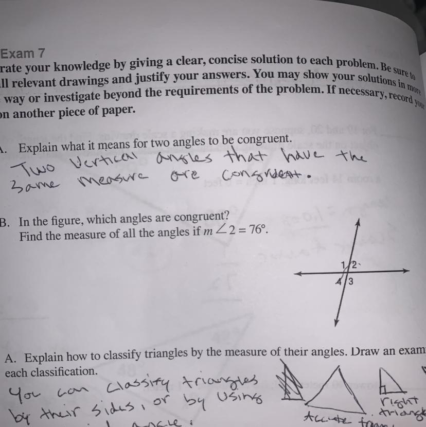 Please help! Im this figure, which angles are congruent? Find the measure of all the angles if m&lt;
