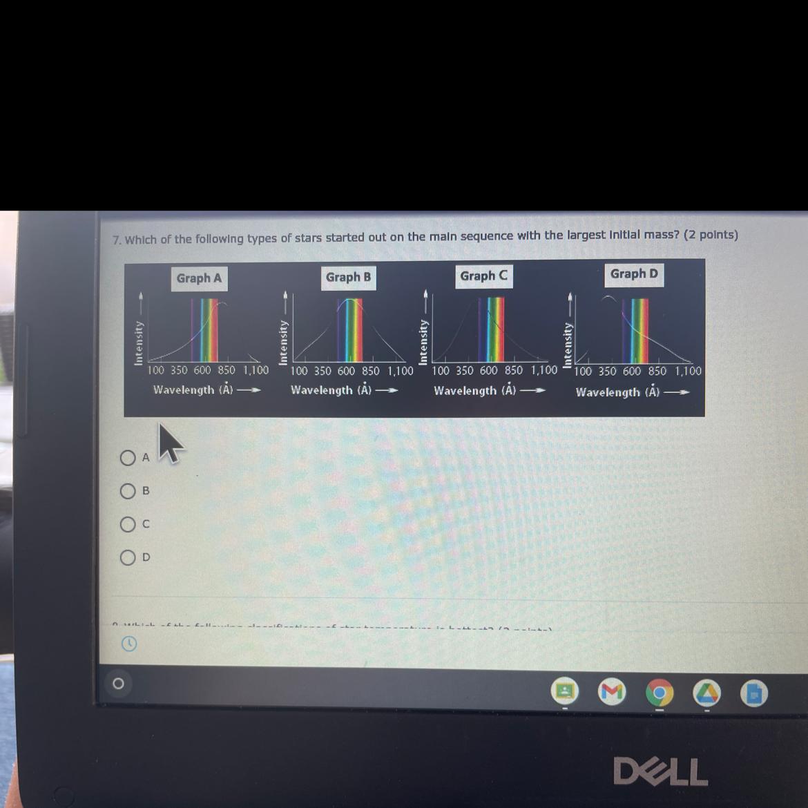 Which of the following types of stars started out on the main sequence with the largest initial mass?