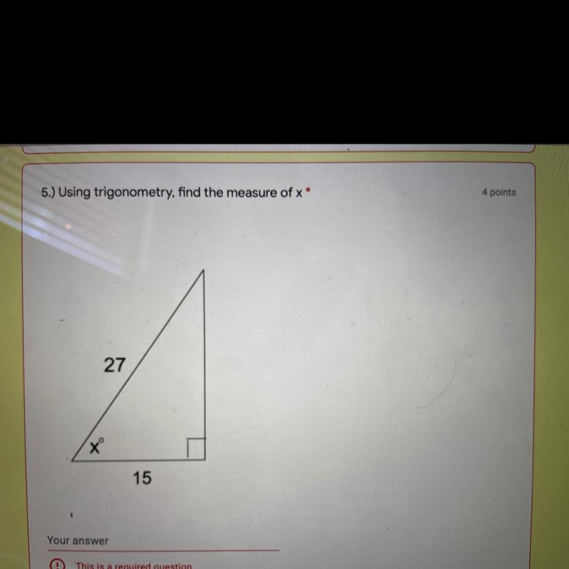 what is the measure of x