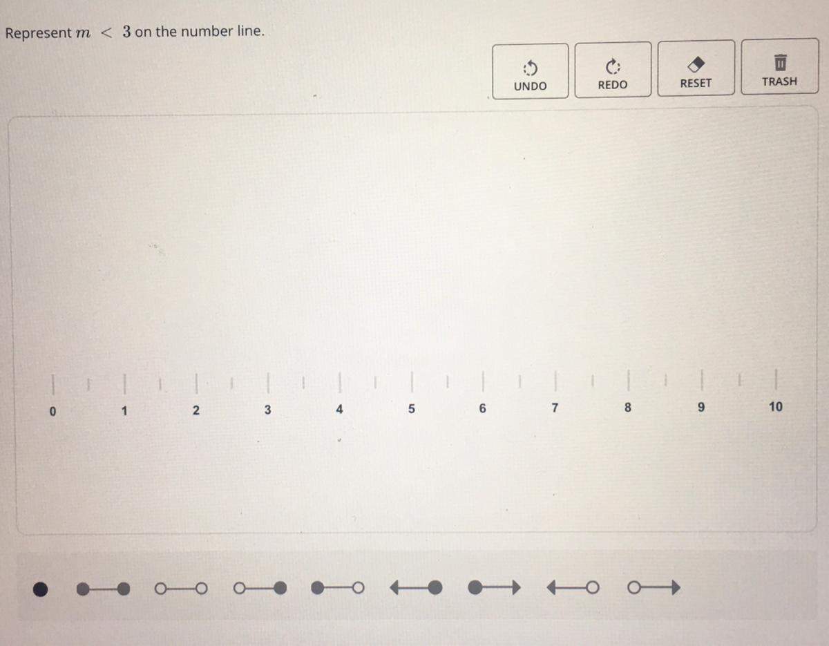 Represent M &lt; 3 On The Number Line. (Ill Mark As Brainliest If Correct, Thx)