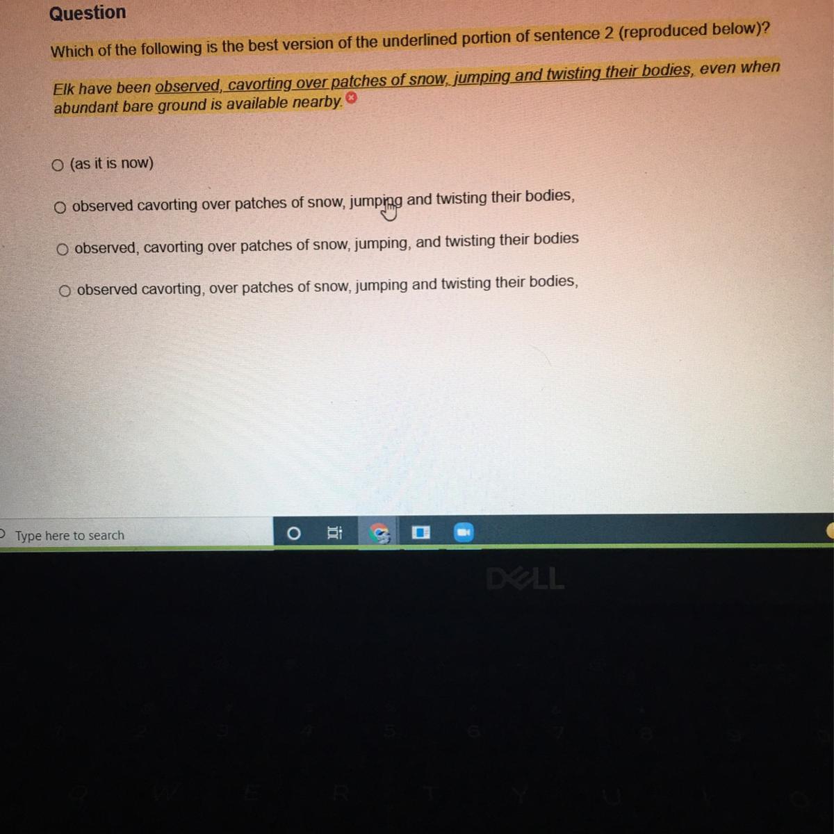 Which of the following is the best version of the underlined portion of sentence 2?