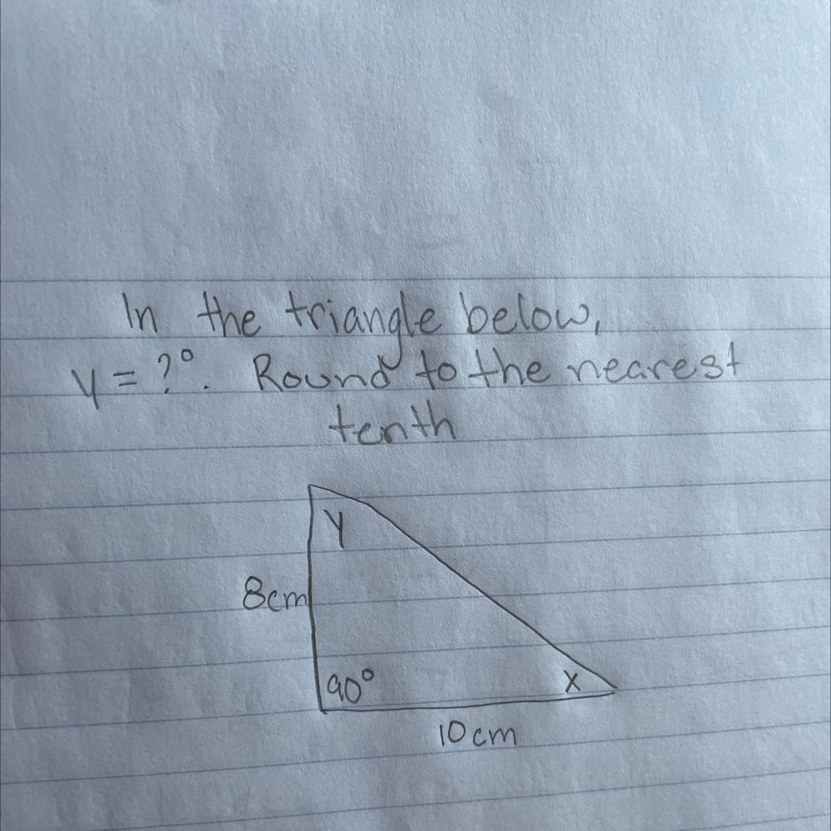 What does y = ?. Rounded to the nearest tenth
