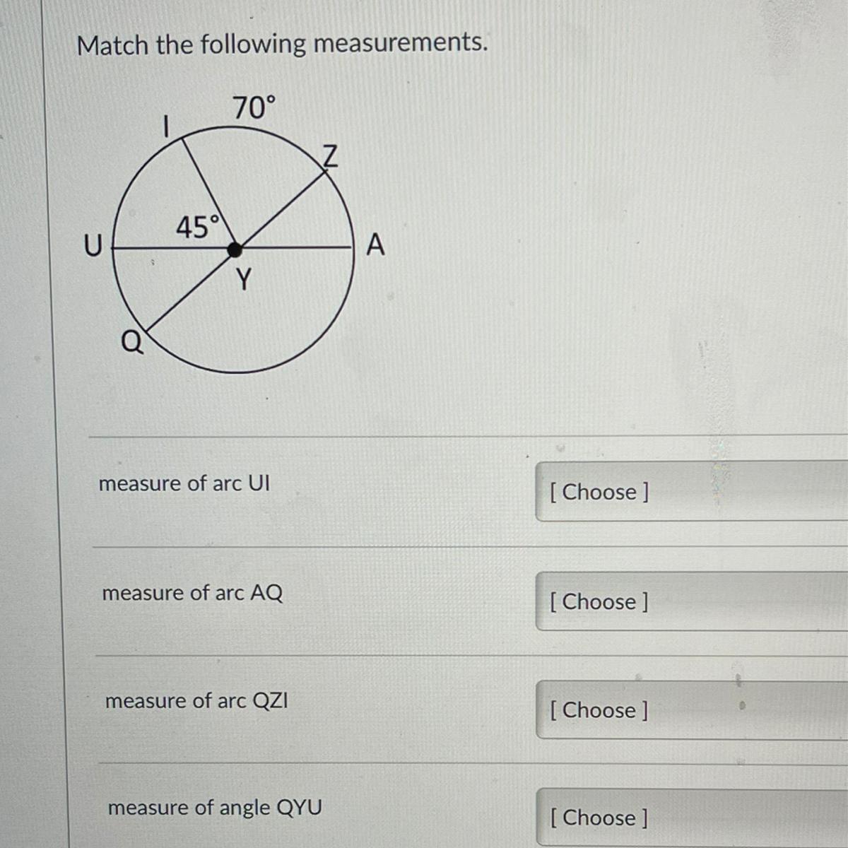 Math the following measurements 
