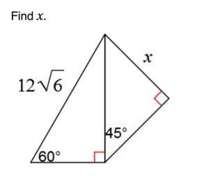 Use the figure to find x.