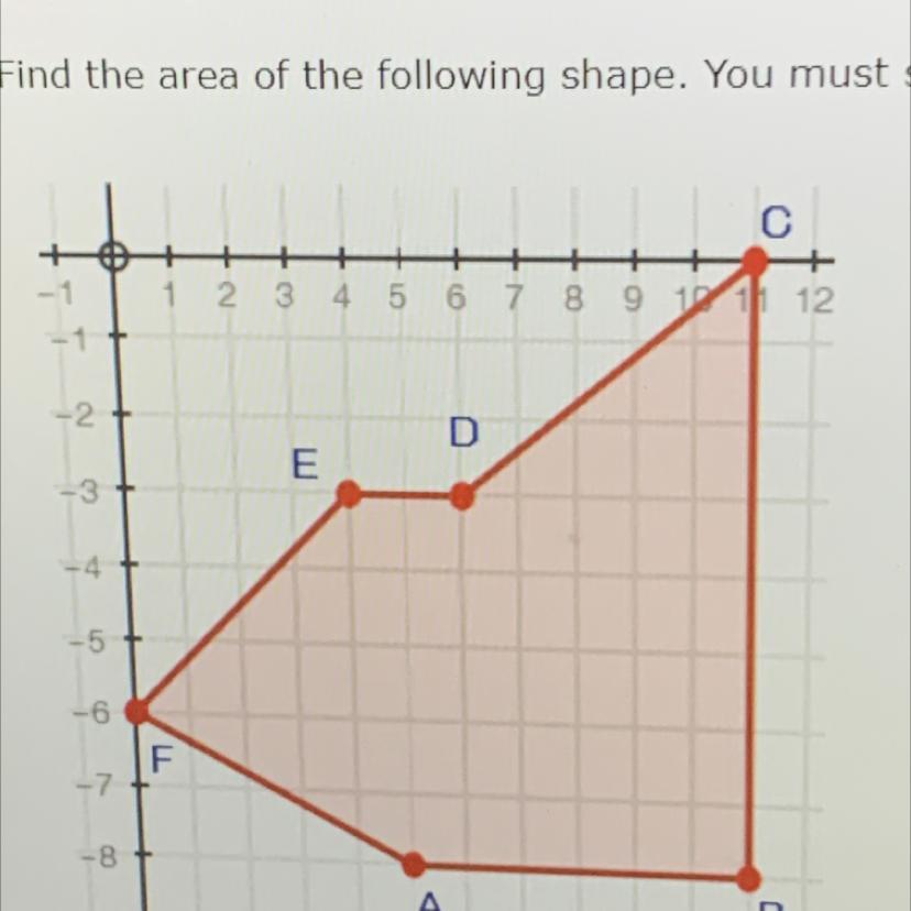 Find The Area Of This Shape!!