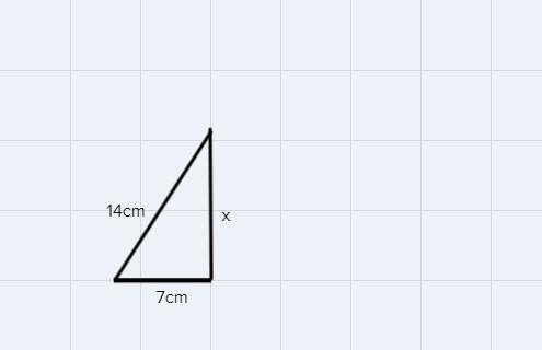 An equilateral triangle is folded in half.IN60 6014 cm-4What is x, the height of the equilateral triangle?O