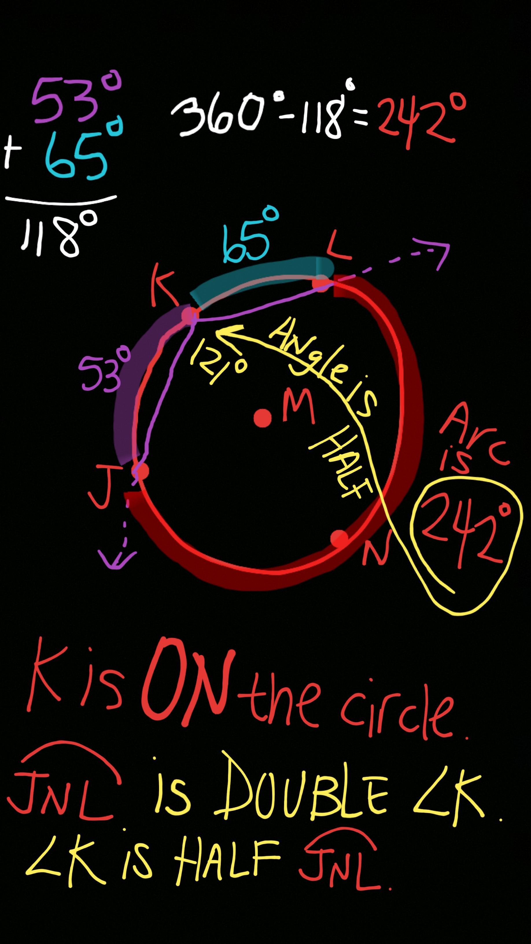 Find The Measure Of Angle JKL Using The Arc Measures Given.