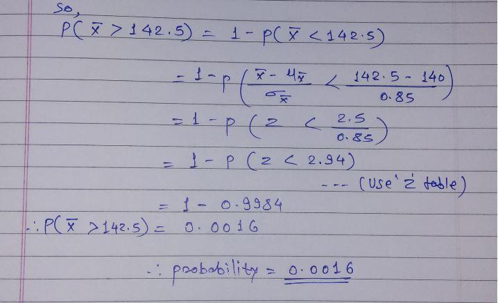Thompson and Thompson is a steel bolts manufacturing company. The current steel boats have a mean diameter