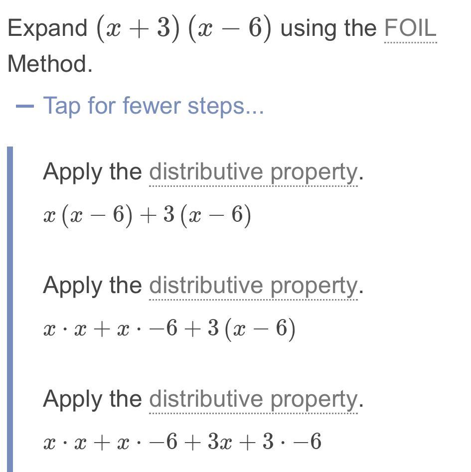Write an equivalent expression by applying the distributive property or drawing a diagram. You MUST show