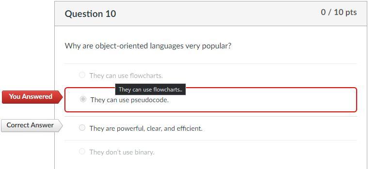 Why Are Object-oriented Languages Very Popular?They Can Use Flowcharts.They Can Use Pseudocode.They Are