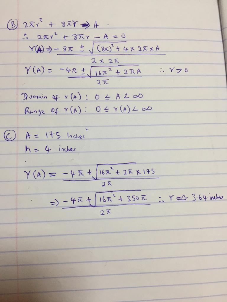 The height of the cylinder is 4 feet. We'll be analyzing the surface area of a round cylinder - in other