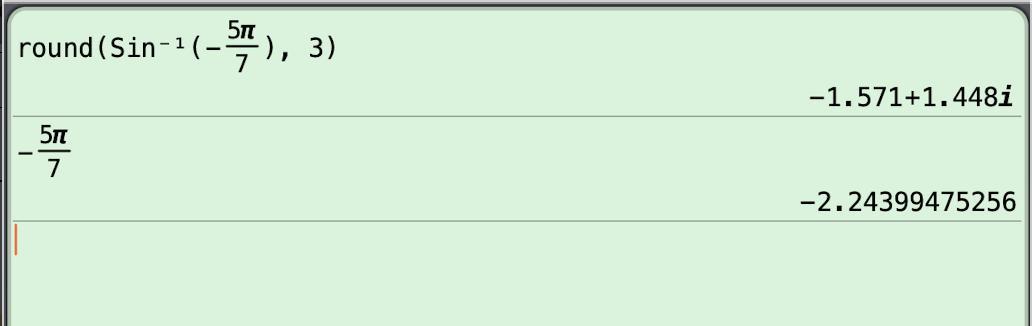 Find the value of each expression in radians to the nearest thousandth. If the expression is undefined,