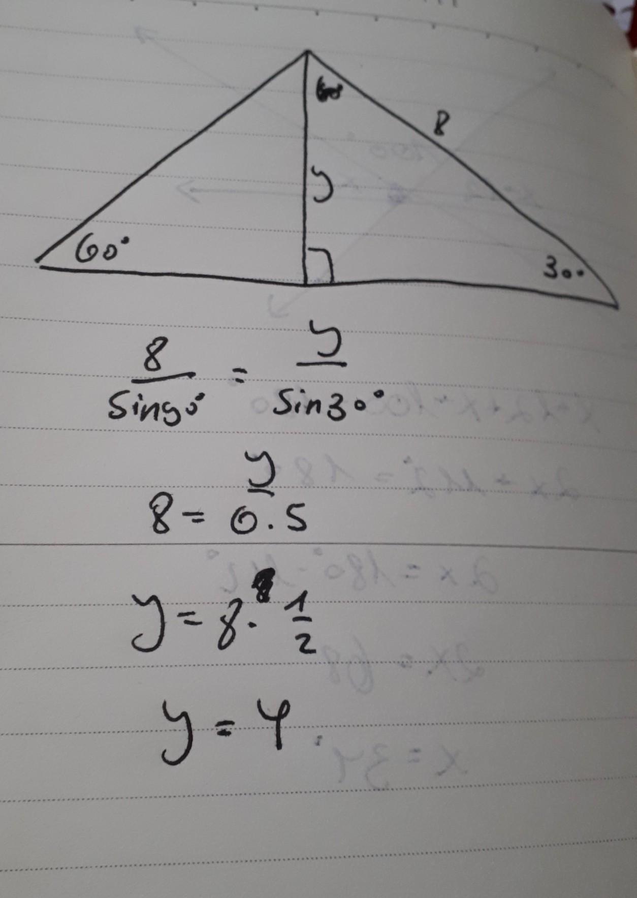 Analyze The Diagram Below And Complete The Instructions That Follow.86030Find The Value Of Y.