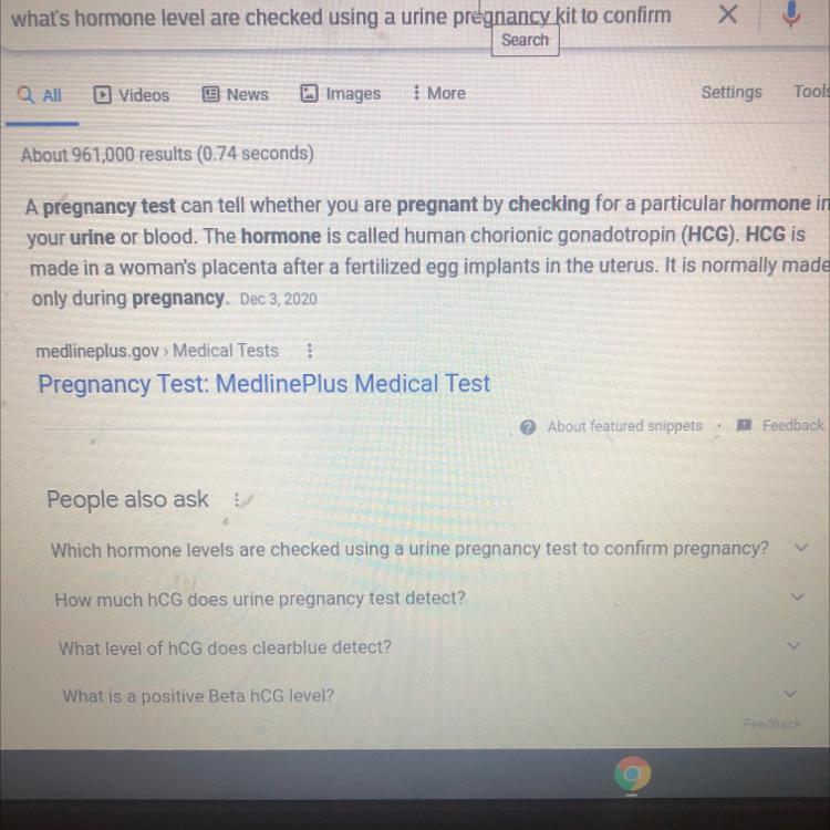 Which Hormone Levels Are Checked Using A Urine Pregnancy Kit To Confirm A Pregnancy?