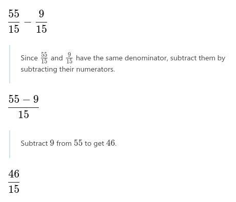 what is what3 2/3 - 3/5 as a fraction plz give awnser