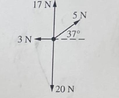 Four Different Constant Forces Are Exerted On A 2.0 Kg Object. The Figure Represents The Magnitude And