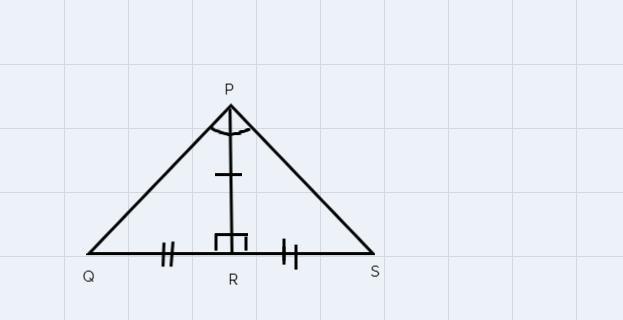 Given: PQR and PSR are right triangles, PR bisects QPS Prove: PQR=PSR You may use either a two column