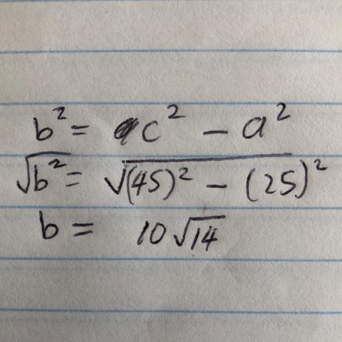 Solve the right triangle. 