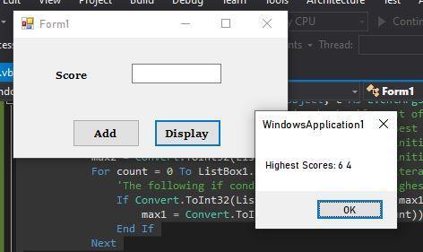 Visual Basic Help:Code A Program That Reads A Test Score (number) From A Text-box, Each Time A Button