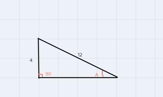 What Is The Measure Of Angle A? O 19.47 Degrees O 18.43 Degrees O 0.33 Degrees O 70.53 Degrees
