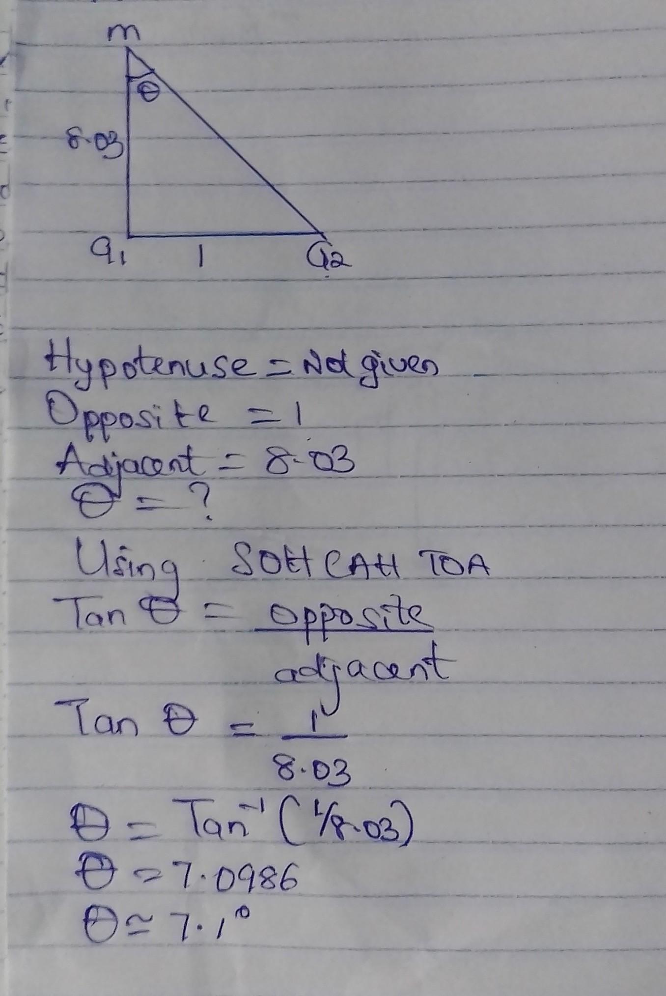 How to find the angle ? Help pls 