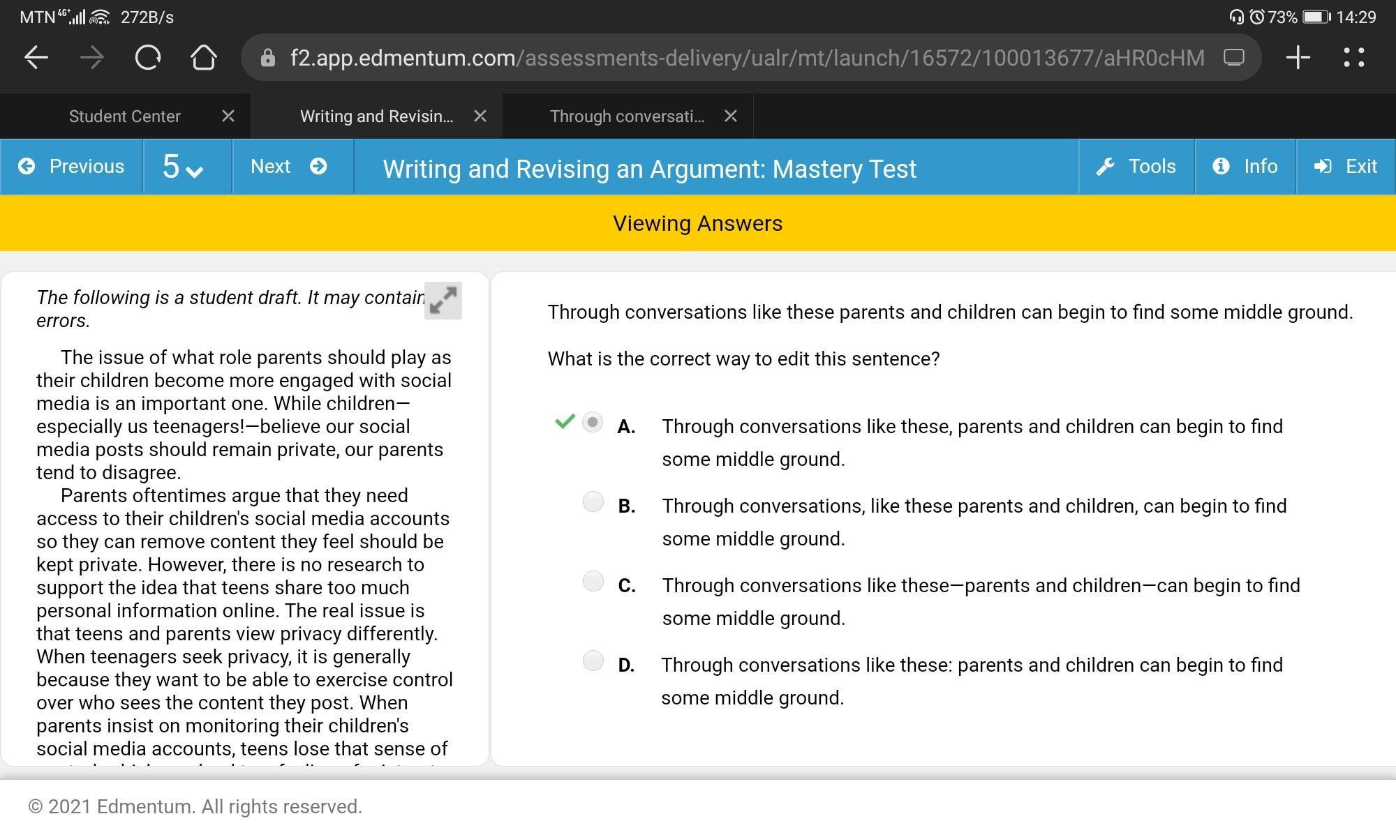 Through conversations like these parents and children can begin to find some middle ground. what is the