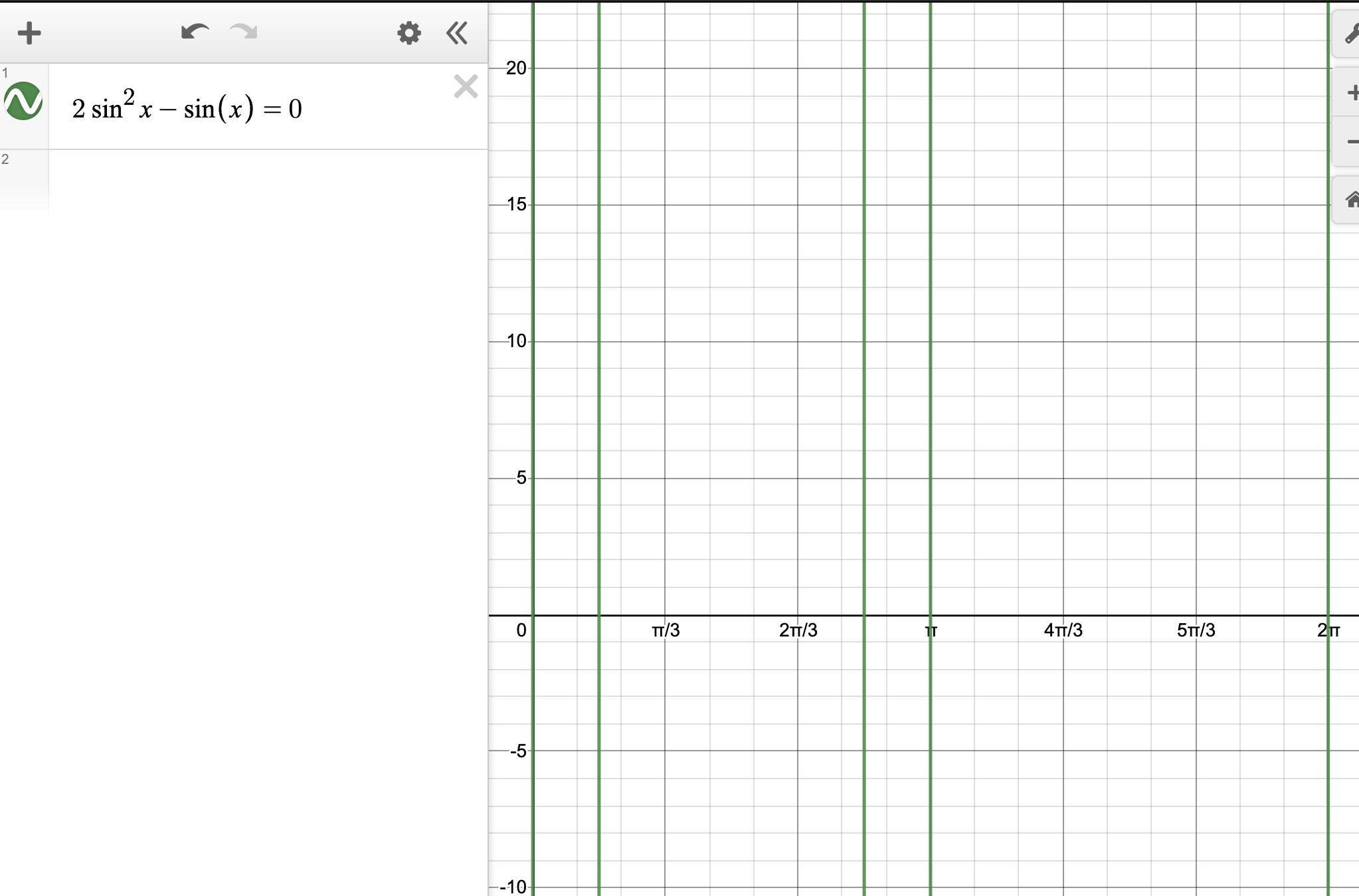Solve 2sin^2x=sinx, If 0