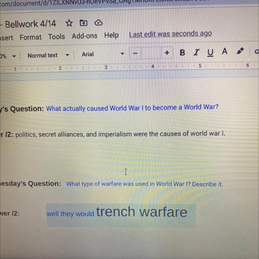 Describe the major causes that would lead to the start of World War I.