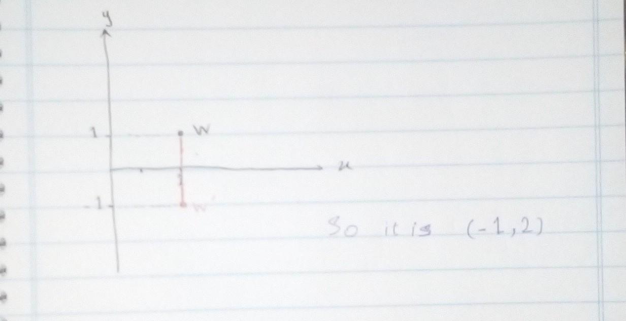 Trapezoid WXYZ is located at W(2, 1) X(3,5) Y(6.5) and Z17. 1). After being reflectedover the x-axis,