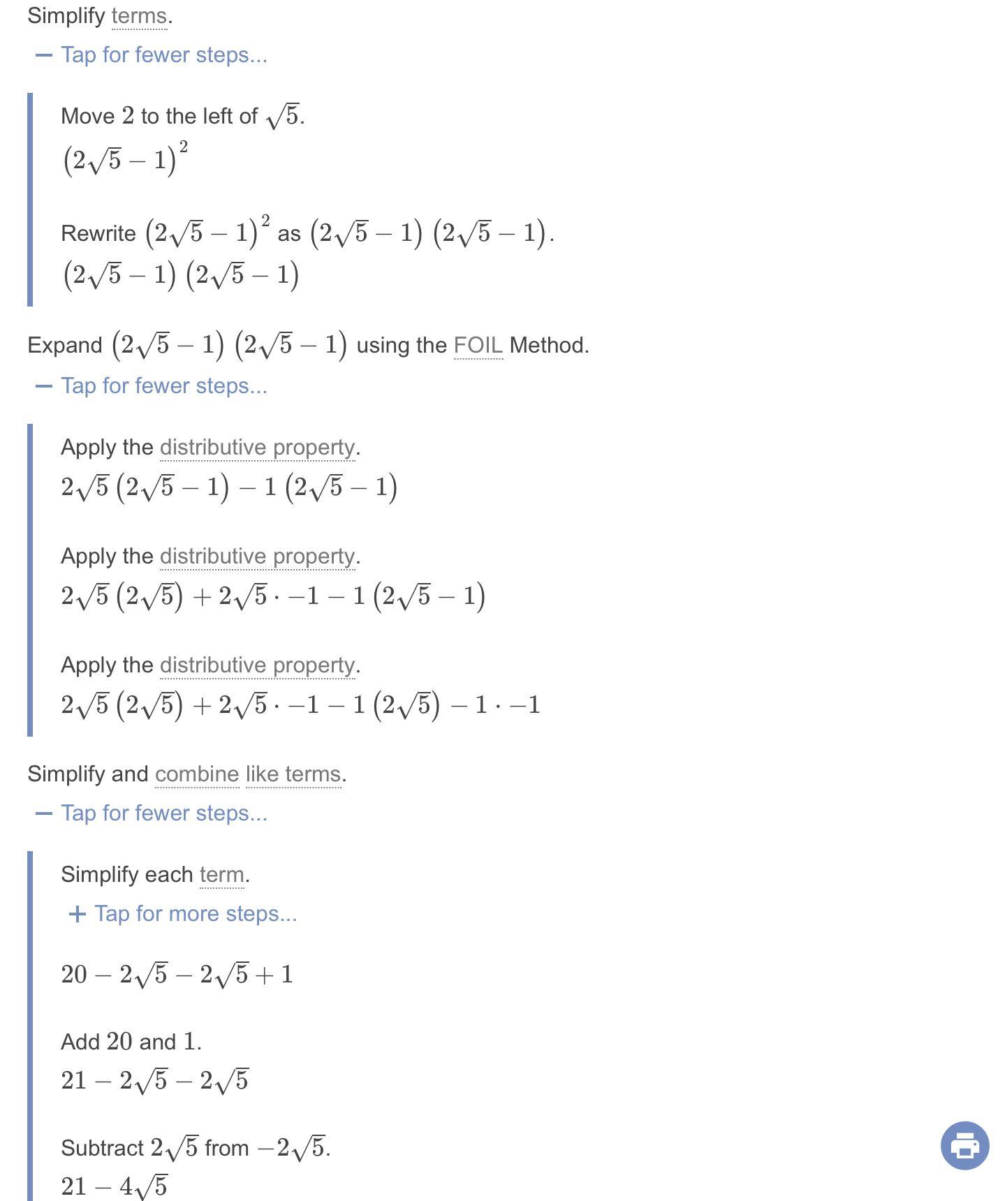 Simplify.(5 square root2 -1)Please help 