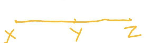 20 points ! QUESTION:Y is between X and Z. If XY=5x+1, YZ=2x+5, and XZ=27, what is the value of XY? pls