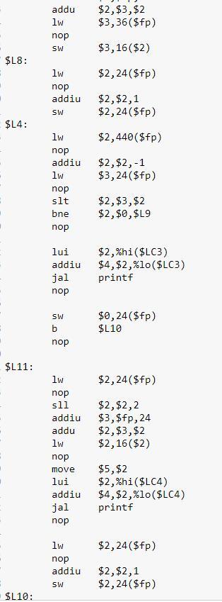 Need a Mips program for Selection sort.Declare array, ask for values from user, and insert values into