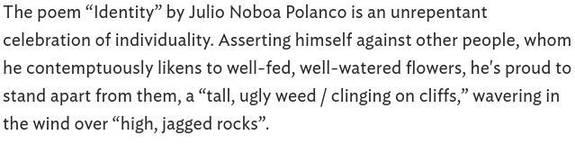 In 2021, what does it mean to be a tall, ugly weed (4)? Include real world examples in your response.
