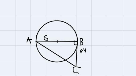 Find the indicated length. Assume lines that appear to be tangent are tangent. Round tothe nearest tenth