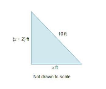 The Area Of The Right Triangle Shown Is 24 Square Feet. Which Equations Can Be Used To Find The Lengths