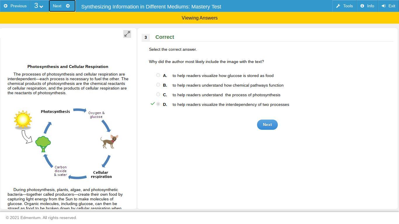 Why did the author most likely include the image with the text?A.to help readers understand the process