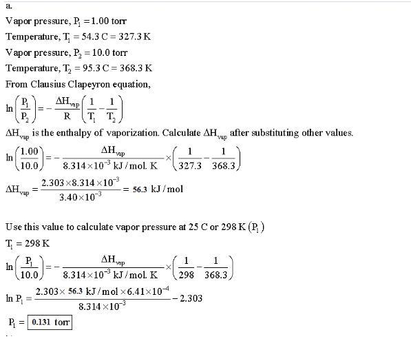 Methyl Salicylate, CHO, The Odorous Constituent Of Oil Of Wintergreen, Has A Vapor Pressure Of 1.00 Torr