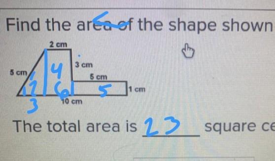 Please help me find the area of this irregular shape.