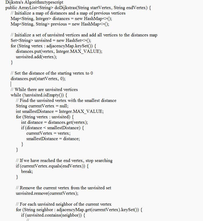 Java Language Need Help On Implementing Breadth-First Search, Depth-First Search, And Dijkstra's Algorithms.
