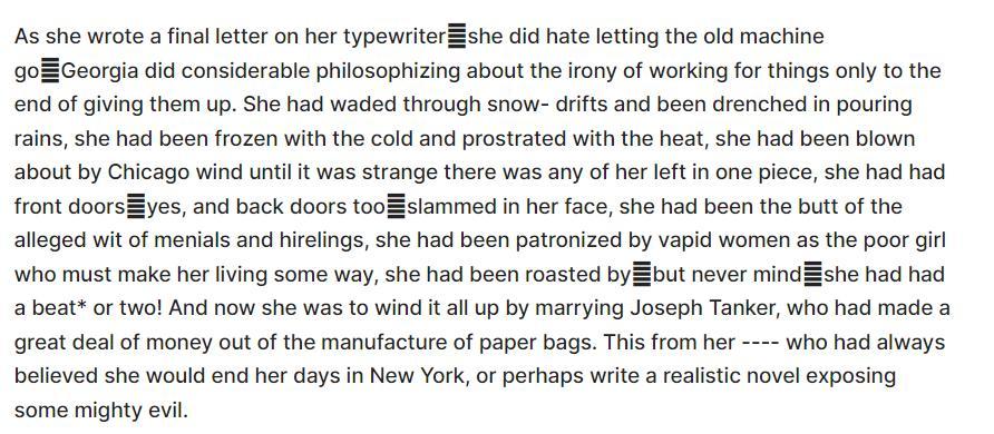 In context, the phrase "This from her" (lines 47-48)helps to suggest that a(A) specific feeling is quite