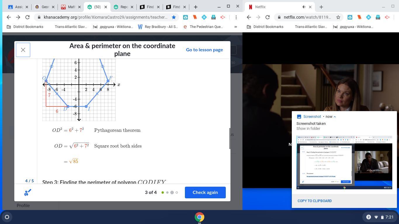 Find The Approximate Perimeter Of Polygon CODIFYCODIFYC, O, D, I, F, Y Plotted Below.Round Your Final