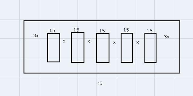 11. You want to tape five posters on a wall so that the spaces between posters are the same. You alsowant