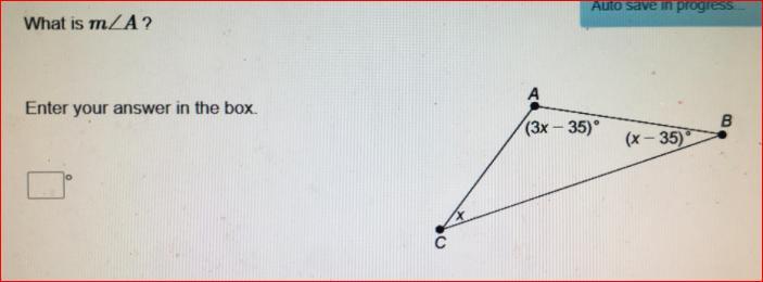 What is mEnter your answer in the box.A=(3x-35)B=(x-35)c=x
