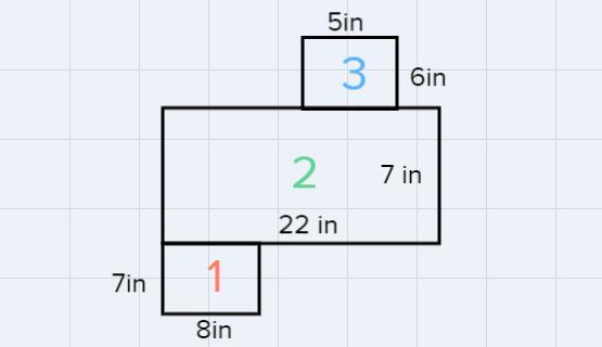 5in 6in 7in 14in 7in 8in 14in area of irregular figures