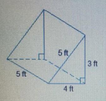 Which Could Be The Area Of The Base Of The Triangular Prism?5 Ft3 Ft5 Ft4 FtINot Drawn To Scalel