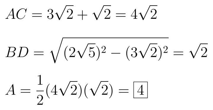 Work out the area of triangle ABC.